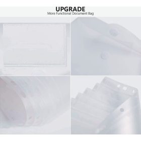   20dílná sada průhledných plastových složek – úložiště a organizér na dokumenty