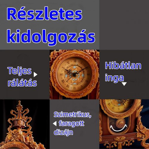 CubicFun 3D puzzle stolní vyřezávané kyvadlové hodiny – kreativní dekorační model