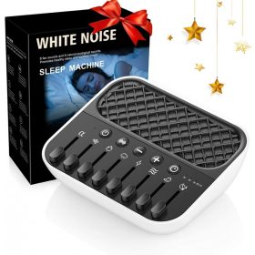  Suppou Sleep Aid – bílý šumový přístroj – 24 zvuků, časovač, USB připojení