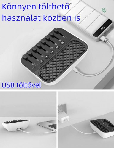 Suppou Sleep Aid – bílý šumový přístroj – 24 zvuků, časovač, USB připojení