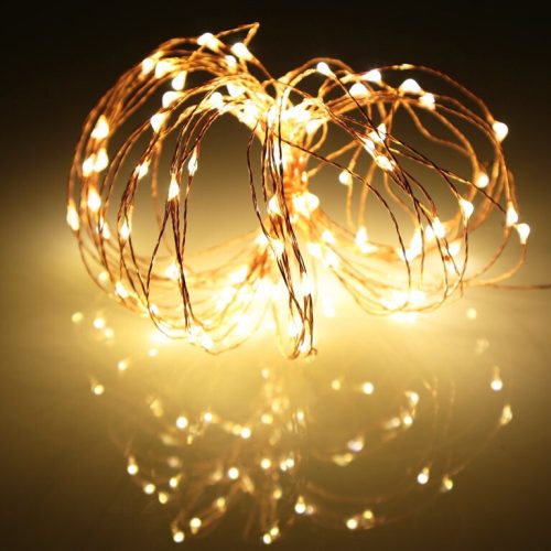 Dekorativní řetězec světel Abody z měděného drátu