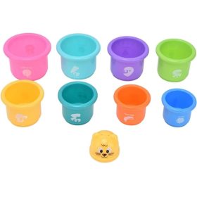   Oblíbená dětská hračka na stavění věží – od 6 měsíců, barevná rozvíjející dětská hračka