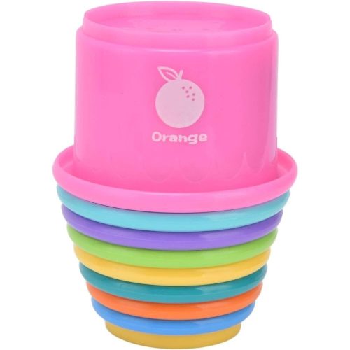 Oblíbená dětská hračka na stavění věží – od 6 měsíců, barevná rozvíjející dětská hračka