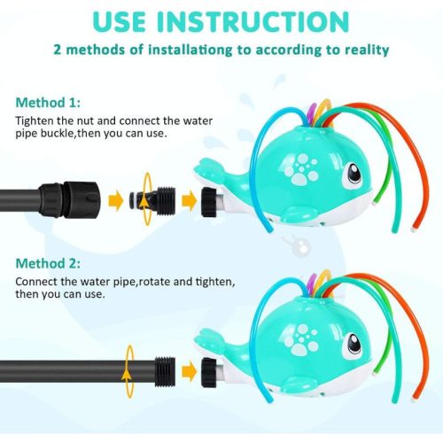 Venkovní vodní sprej s velrybou pro děti, vodní hra – od 3 let