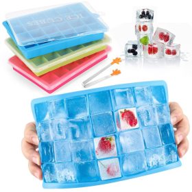   Sada silikonových formiček na led Gifort – 3 ks, flexibilní plastové formy