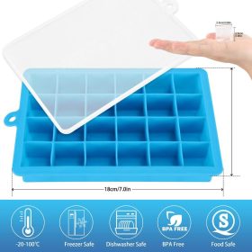   Sada silikonových formiček na led Gifort – 3 ks, flexibilní plastové formy