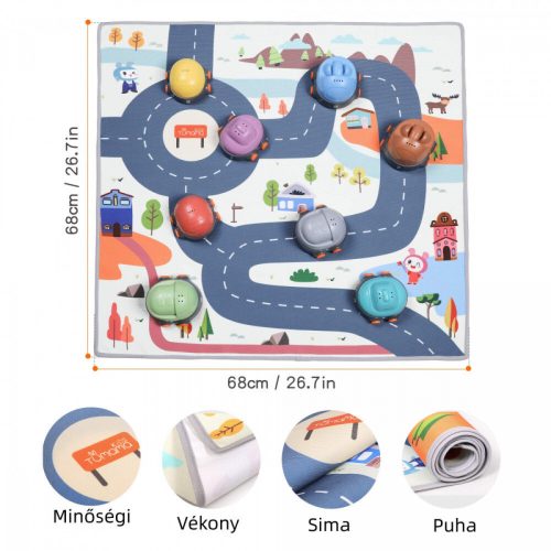 TUMAMA Auto s hrací podložkou – Interaktivní dálniční sada pro děti