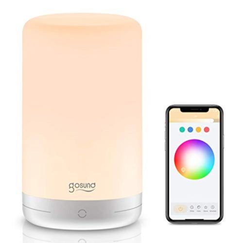 Gosund Chytré LED noční světlo RGBW Měnící se barva WiFi Ovládání - Bílá