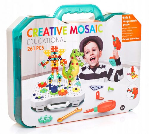 Arkmiido 3D DIY stavebnice s malou vrtačkou – kreativní stavebnice pro děti