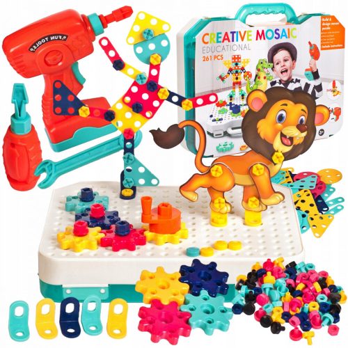 Arkmiido 3D DIY stavebnice s malou vrtačkou – kreativní stavebnice pro děti