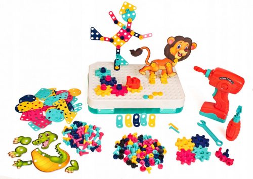 Arkmiido 3D DIY stavebnice s malou vrtačkou – kreativní stavebnice pro děti