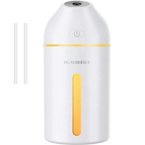 Přenosný mini zvlhčovač vzduchu Homasy, 320 ml (bílý)