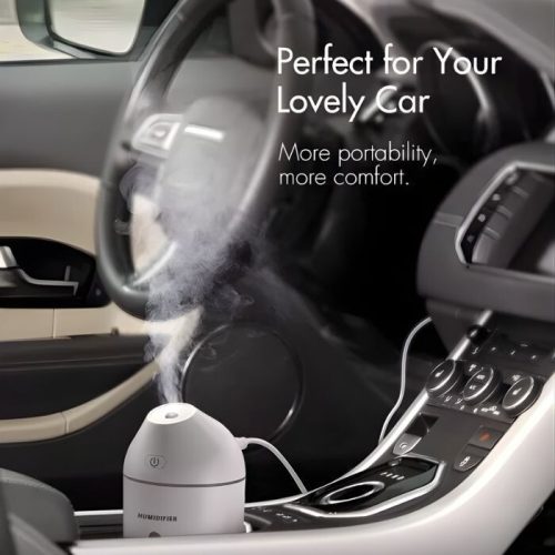 Přenosný mini zvlhčovač vzduchu Homasy, 320 ml (bílý)