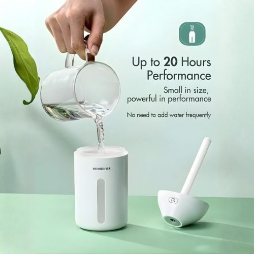 Přenosný mini zvlhčovač vzduchu Homasy, 320 ml (bílý)