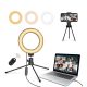 Jeemak PC50 Ring Light se stojánkem – LED selfie lampa s držákem na telefon
