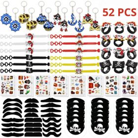   BABYCAREV 52dílná sada doplňků ke karnevalovému kostýmu piráta pro děti