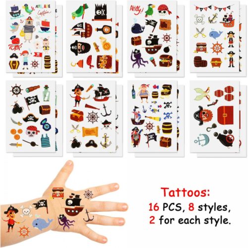 BABYCAREV 52dílná sada doplňků ke karnevalovému kostýmu piráta pro děti