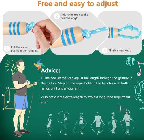 Dětské švihadlo Hianjoo 2 ks (modro-zelené)