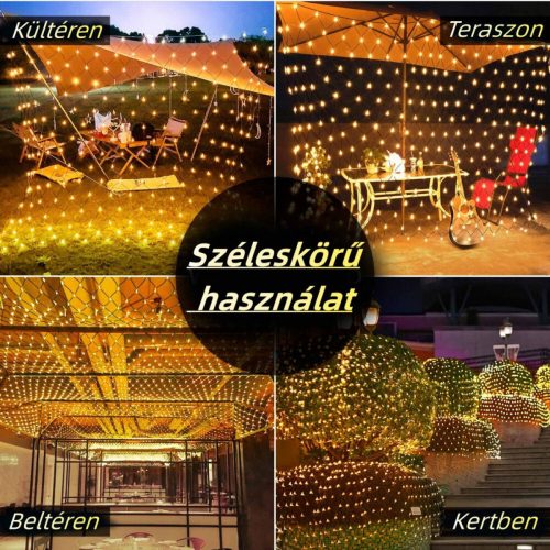 Venkovní solární světelná síť Ollny LED – model Z4R