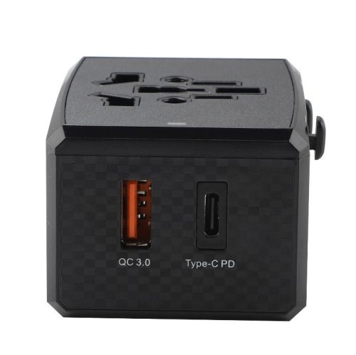 Globální univerzální cestovní USB nabíjecí adaptér 2 porty