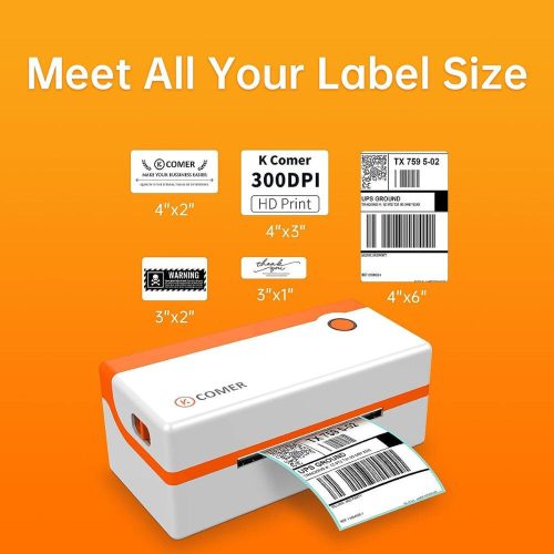 Termotiskárna štítků K‑COMER RX106F s USB – pro štítky 10×15 cm, 150 mm/s, 203 Dpi