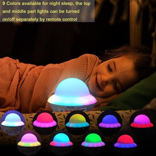 COTOP LED projektor hvězdné oblohy s Bluetooth reproduktorem – noční světlo do dětského pokoje