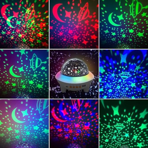 COTOP LED projektor hvězdné oblohy s Bluetooth reproduktorem – noční světlo do dětského pokoje