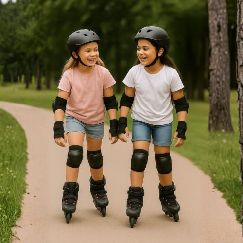 Dětské chrániče kolen a zápěstí TOPLUS 6 v 1, sada M