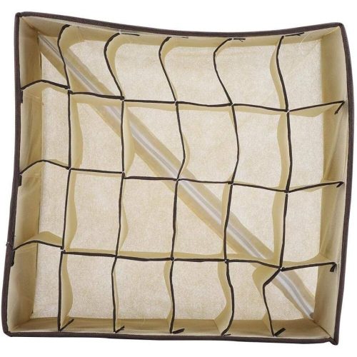 Skládací organizér do zásuvek Yorgewd (průhledně bílá, 3ks/balení)