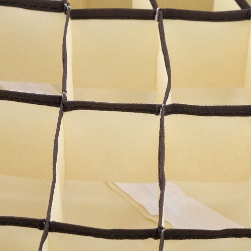 Skládací organizér do zásuvek Yorgewd (průhledně bílá, 3ks/balení)