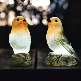   Solární dekorativní lampa JeeYee s motivem ptáků, 2kusy – energeticky úsporné zahradní osvětlení