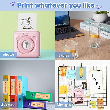 Přenosná fototiskárna PeriPage Mini A6 (tyrkysová)