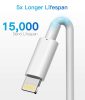 Nabíjecí kabel Apple MFi pro iPhone – Lightning – USB, 3m, bílý