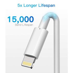   Nabíjecí kabel Apple MFi pro iPhone – Lightning – USB, 3m, bílý