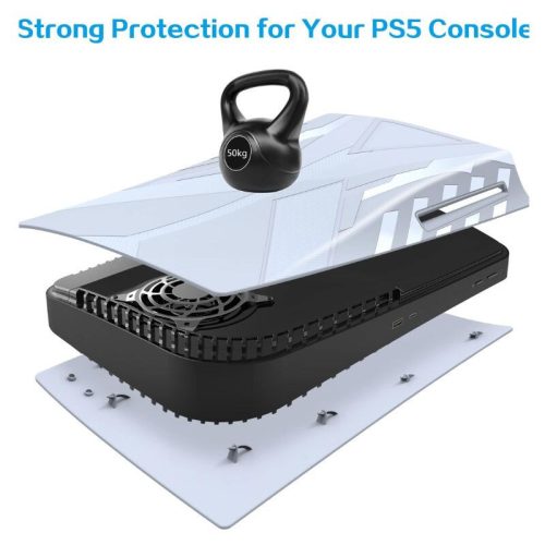 Ochranný kryt HEYSTOP odolný proti poškrábání pro PS5 – bílý