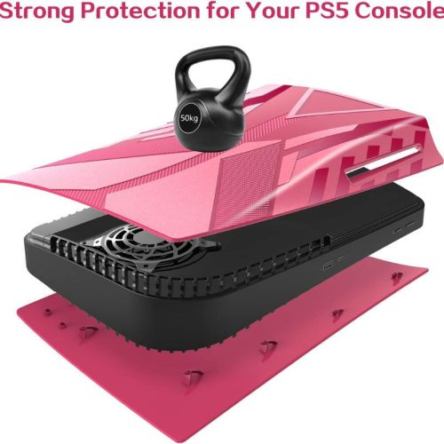 Ochranné pouzdro HEYSTOP odolné proti poškrábání pro PS5 - červené