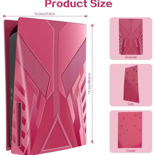 Ochranné pouzdro HEYSTOP odolné proti poškrábání pro PS5 - červené