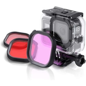   Lupholue sada filtrů 3 v 1 pro mobilní telefon – červená, růžová a fialová