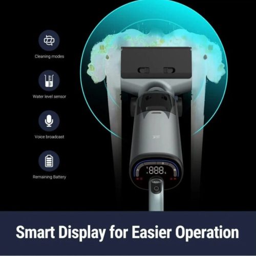 OSOTEK H200 3 v 1 bezdrátový vysavač a mop – chytrý čistič podlah s LED světlem a funkcí samočištění