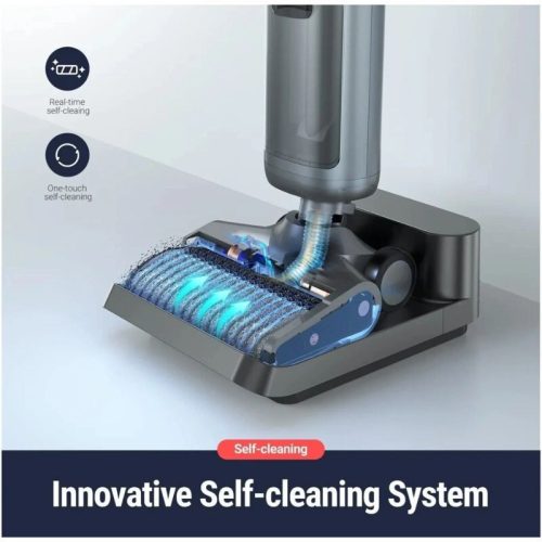 OSOTEK H200 3 v 1 bezdrátový vysavač a mop – chytrý čistič podlah s LED světlem a funkcí samočištění