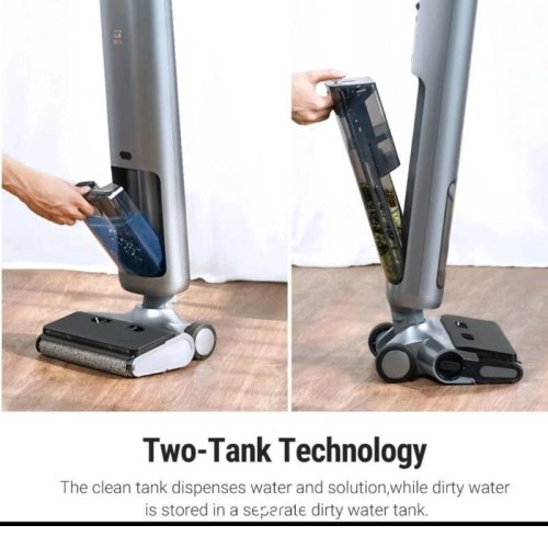 OSOTEK H200 3 v 1 bezdrátový vysavač a mop – chytrý čistič podlah s LED světlem a funkcí samočištění