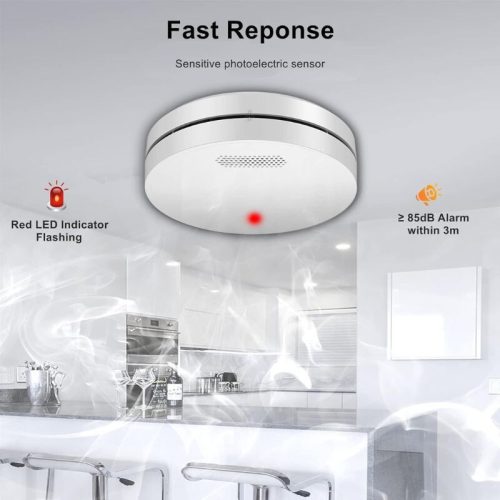 Xindum 3dílný bílý snímač tepla – s lithiovou baterií