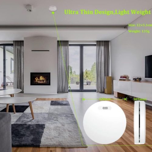 Xindum 3dílný bílý snímač tepla – s lithiovou baterií