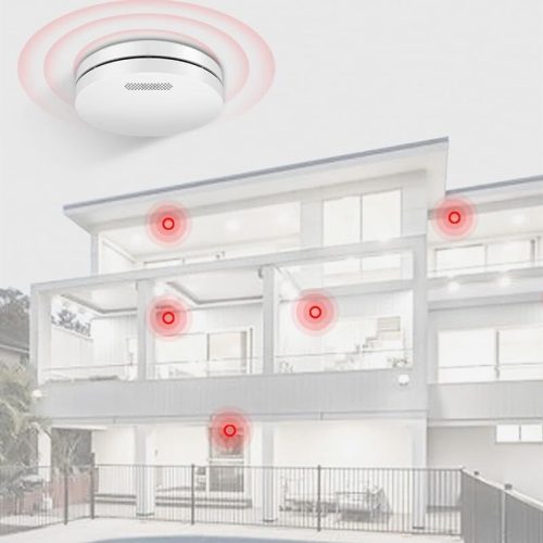 Bezdrátový detektor kouře Xindum – 1 ks, s10letou baterií