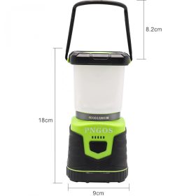   Přenosné kempingové světlo Pngos Green LED s baterií – 10 LED diod