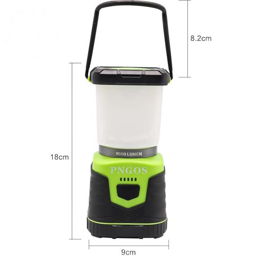 Přenosné kempingové světlo Pngos Green LED s baterií – 10 LED diod