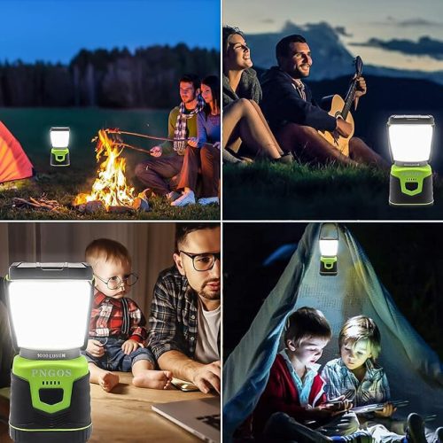 Přenosné kempingové světlo Pngos Green LED s baterií – 10 LED diod