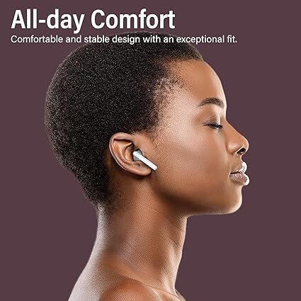 Bezdrátová Bluetooth sluchátka Ture – potlačení hluku, dotykové ovládání s pouzdrem