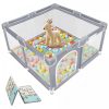 Přenosná dětská ohrádka Tenckat – s matrací pro domácí mazlíčky, 130×130×68 cm