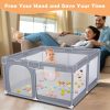 Přenosná dětská ohrádka Tenckat – s matrací pro domácí mazlíčky, 130×130×68 cm